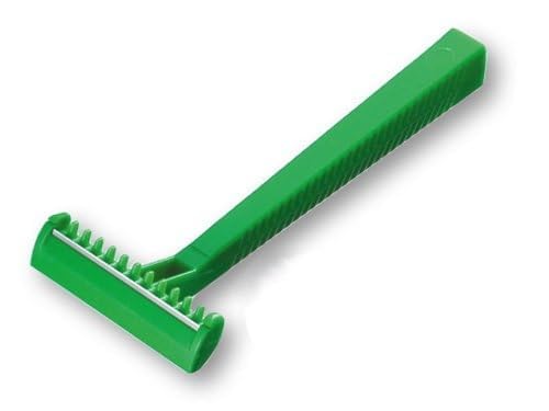 Wilkinson Hospital Disposable Razor, 100 ct, Green, Alloy Steel, Unisex