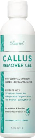 Ebanel Salon-Grade Callus Remover Gel with 20% Urea, 8.5 oz Pedicure Peel - Pack of 1