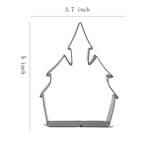 Large Halloween Cookie Cutter Set - 6 Stainless Steel Shapes for Baking & Crafts