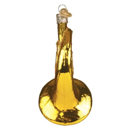 Musical French Horn Christmas Ornament - Handcrafted Glass Holiday Decoration