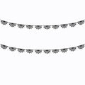 2 Pack Felt Spiderweb Garland Banner for Halloween Party Decorations