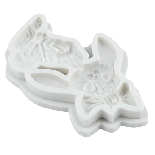 Easter Bunny Silicone Fondant Mold Set - Rabbit & Bunny Shapes, Style E