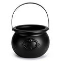 Halloween Cauldron Pot of Gold Leprechaun Black 7.6-Inch St. Patrick's Day Decor