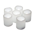 Battery Operated Flameless Votive Candles - White Flickering LED Tealights, 6 Pack with Batteries - Small Halloween, Wedding & Christmas Decor - Variation: White 6 PCS M