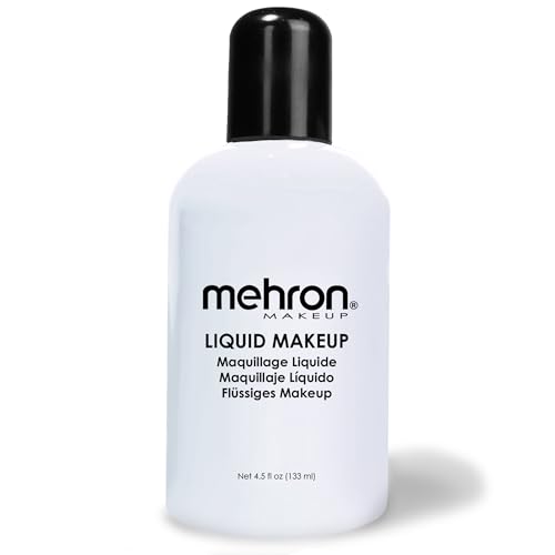 Mehron Liquid Body & Face Paint - Moonlight White 4.5 Fl Oz, Professional Makeup
