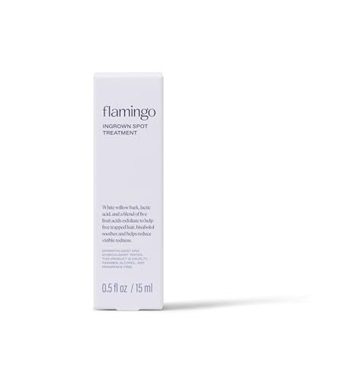Flamingo Ingrown Hair Treatment, Spot Treatment Applicator, 0.5 FL OZ, Pack of 2- Dermatologist & Gynecologist Tested