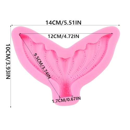 Mermaid Tail Silicone Mold for Cake Decorating & Crafts - Style B