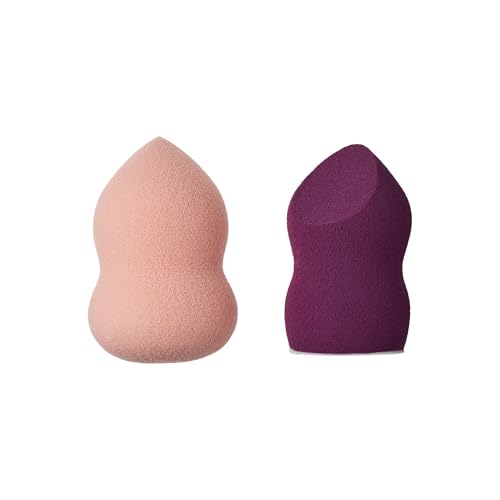 Dual-Sided Makeup Sponge Duo for Blending & Highlighting - Vegan Cruelty-Free