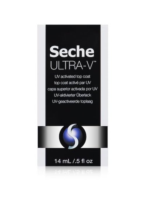 Seche Ultra-V UV Gel Top Coat Nail Polish - Quick-Dry Clear Gel for Salon & At-Home Use | 0.5 fl oz