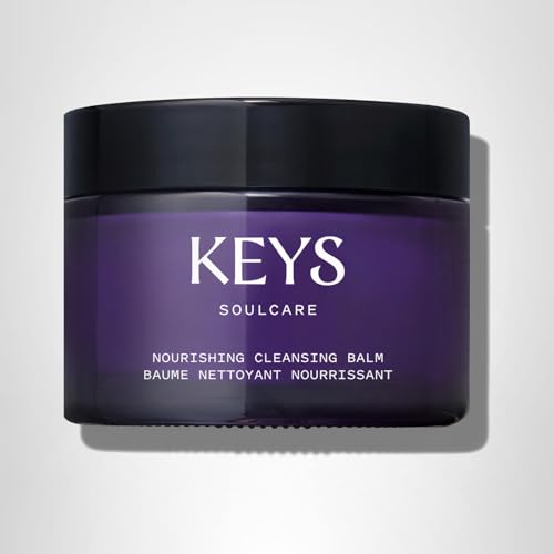 Keys Soulcare Nourishing Cleansing Balm + Makeup Remover, Soothing Cleanser Removes Impurities & Hydrates Skin with Shea Butter, Cruelty-Free, 2.82 Oz