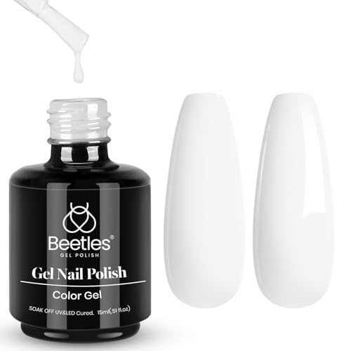 15ml Gel Nail Polish Set - White & Eucalyptus Green, Long-Lasting UV Friendly