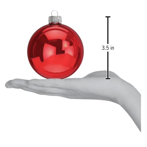 Old World Christmas Classics Glass Blown Ornament Set - 3.5 Inch Holiday Ball Collection