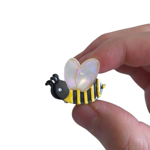 Bee Hair Clips - Small Acetate Claw Clips for Women, Pack of 2 - Bee Variation