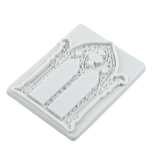 Gothic Gate Fondant Silicone Mold - Cake Decoration & Cupcake Topper - Style B