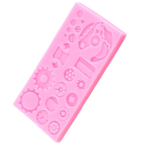 Steampunk Gear Fondant Silicone Mold - Cake Decoration, Soap & Craft - Style B