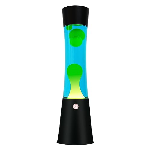 Vanful Liquid Motion Lamp with Black Base - Blue & Yellow Wax, 16 Inch Night Light, Kids & Adults Decor - Variation of Blue Yellow-1