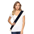 Black Satin Sash with Gold Border, Personalizable Bridal & Birthday Sash