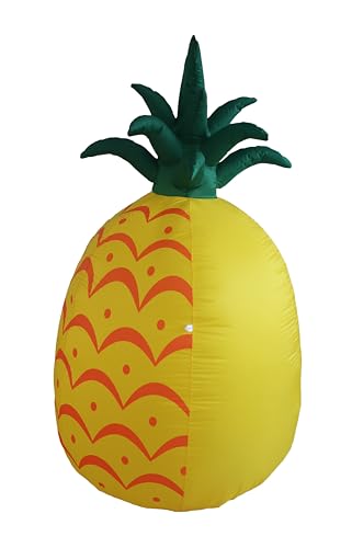 6 Foot Tall Jumbo Inflatable Yellow Pineapple for Parties and Outdoor Decor