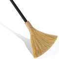 Black Natural Grass Wedding Sweeping Broom - Traditional Vietnamese Straw Decor