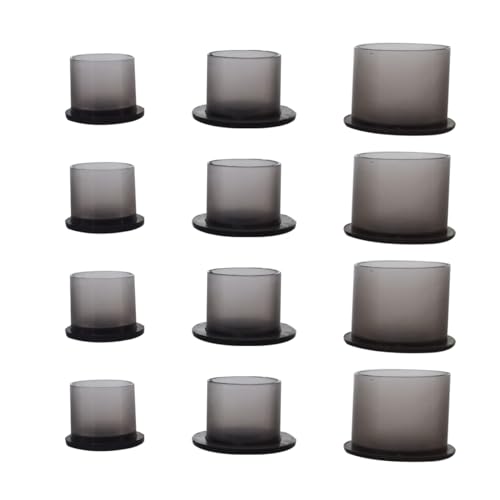 Black Tattoo Ink Caps for Tattooing 11x10mm - 1800pcs Plastic Ink Cups with Base
