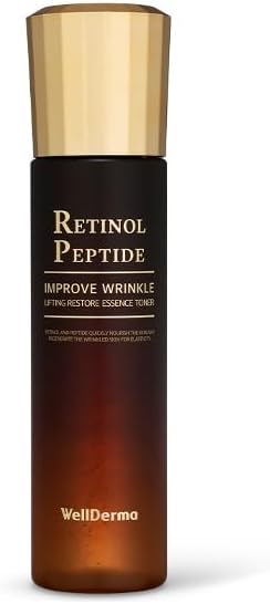 WellDerma Retinol Peptide Restore Essence Toner - Hydrating 150mL Toner with Collagen & Niacinamide