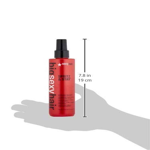 SexyHair Big Spritz & Stay Hairspray - Intense Hold & Shine, 8.5 Oz, Fast Drying for All Hair Types