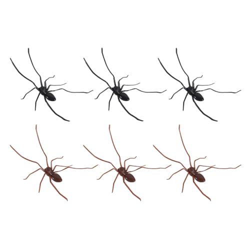 Spider Fridge Magnets Set - Realistic Black & Brown 2/4/6 PCS Halloween Decor