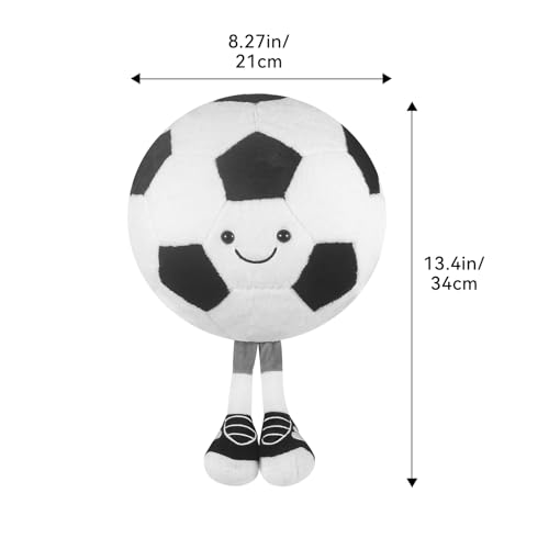Soccer Plush Pillow - Soft Football Cushion for Kids & Decor