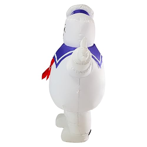 Ghostbusters Stay Puft Marshmallow Man Inflatable - 5.5 Feet with Lights, Halloween Decor
