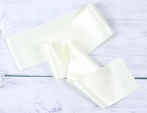Ivory Satin Sash for Pageants, Prom, Birthday - Custom DIY Personalized 4 Pack