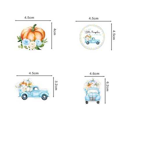 Little Pumpkin Confetti 100pcs Fall Party Table Decorations - Blue
