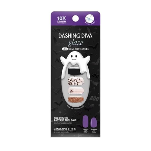 Arachnophobia Nail Strip Set - Long Lasting, Chip Resistant Semi-Cured Gel Manicure