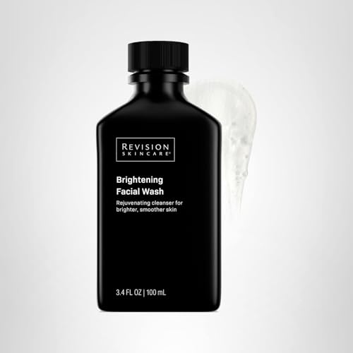 Revision Skincare Brightening Facial Wash, Daily Face Wash for Oily and Combination Skin with Vitamin C, Glycolic Acid, and Salicylic Acid to Brighten, Exfoliate, and Remove Impurities, 3.4 fl oz