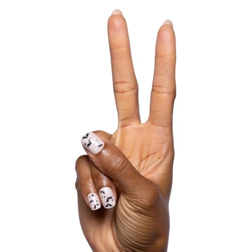 Press-On Nails Kit with 42 Pieces - Extra Short Squoval Designs, Natural Fit
