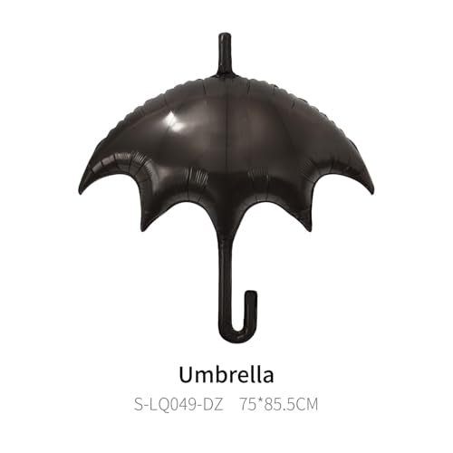 Gothic Halloween Balloon Set with Umbrellas and Spider Decorations