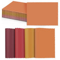 Disposable Fall Paper Placemats - Orange, 10 x 14 Inches, 120 Pack