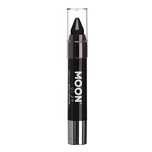Moon Glow Neon UV Body Crayon Stick - Black for Face & Body
