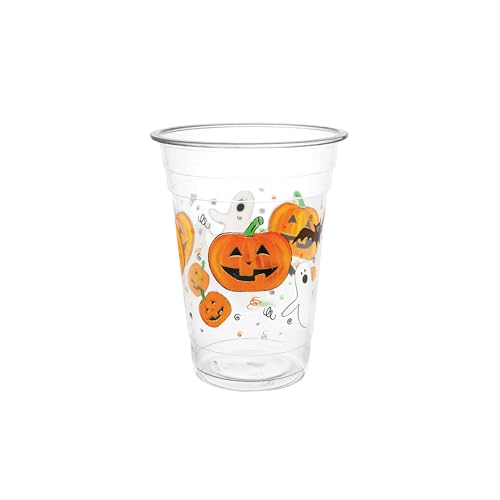 Party Essentials 16 Ounce Halloween Printed Plastic Party Cups - 20 Count