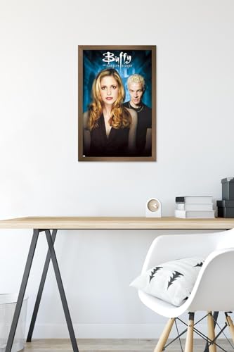 Buffy the Vampire Slayer Season 7 Wall Poster Framed - Bronze Finish, 22.4 x 14.7 Inches
