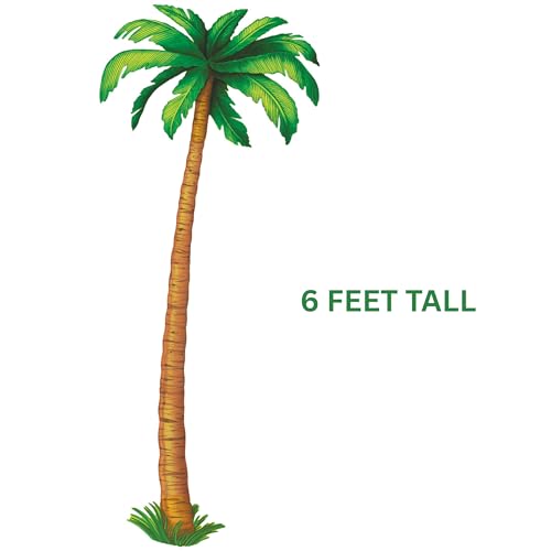 Jointed Palm Tree Decorations - 6ft Luau Theme 2 Pack