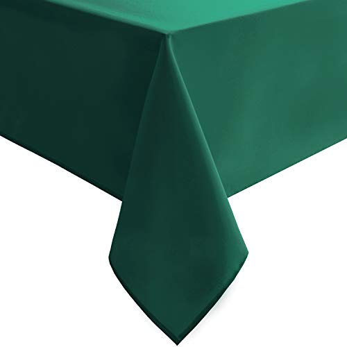 Emerald Green Rectangular Tablecloth - 70 x 120 Inch Waterproof Polyester