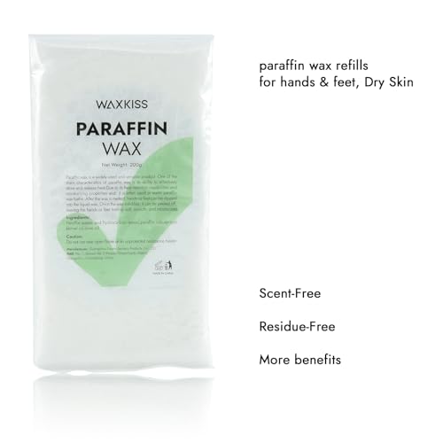 Paraffin Wax Refill Set for Hand and Foot Spa - Unscented, Hydrating, 12 Packs