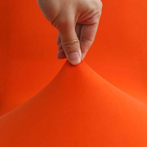 2 Pack Orange Highboy Cocktail Table Cover Skirt - 32x43 Inch Party Decor