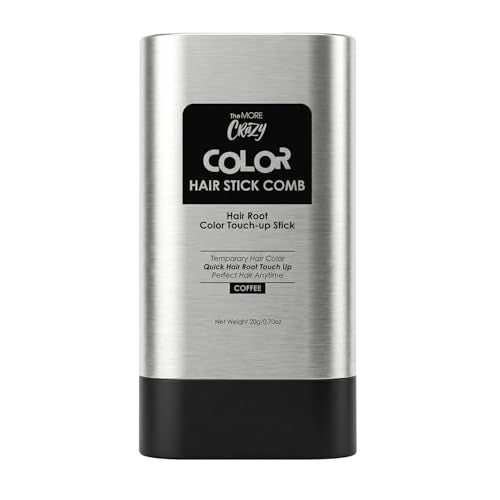 2-in-1 Hair Color Stick with Built-in Comb - Quick Root Touch-Up, Long-Lasting Coffee