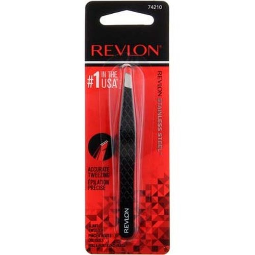 Revlon Eyebrow Hair Removal Tweezer, Designer Collection, High Precision Tweezers for Men, Women & Kids, Stainless Steel (Style/Color May Vary) (Pack of 1)