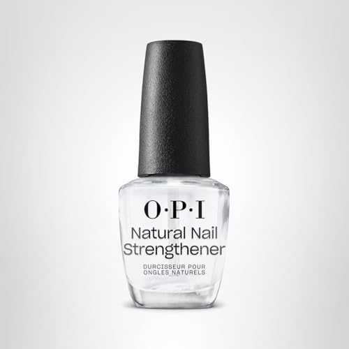 OPI Natural Nail Strengthener | Nail Strengthener & Base Coat | Strengthens Nails, Vitamin A & E, Vegan Formula