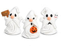 Halloween Ghost Gnome Figurines Set - Resin Tabletop Decorations for Fall & Halloween