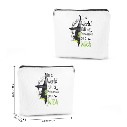 Witchcraft Makeup Bag - Polychromatic Witchy Gifts Canvas Cosmetic Pouch