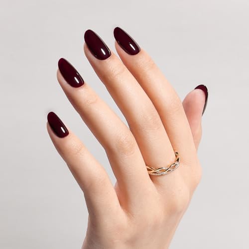 COSMOO Wicked Cherry Red Quick Dry Nail Polish - Chip Resistant, Vegan 12ml