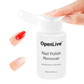 OpenLive White Tea Scent Nail Polish Remover 180ml Non-Acetone Easy Pump, Gentle & Fragrant